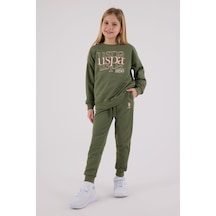 U.S. Polo Assn. Kız Çocuk Haki Eşofman Takımı 5274-48838 Haki