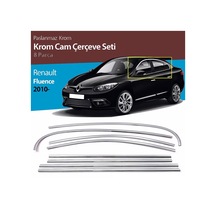 Renault Fluence 8 Parça Tamtur Krom Cam Çıtası