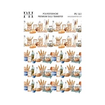 Polyesterhobi Premium Sulu Transfer 25x35 Cm Mutfak Bordür Desenli Ps 161
