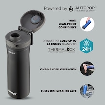 Contigo Jackson Autopop Soğuk Su Termosu 590 Ml Siyah Diğer