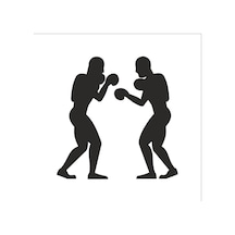 Kickbokscu Folyo Sticker 50cm Uzunluk Siyah