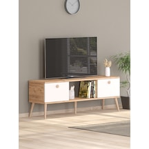 140 Cm Ela Atlantik -beyaz Tv Ünitesi