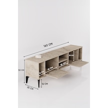 Bezos Linya Tv Sehpası Suntalam Ekru 160x35 Cm Ventra