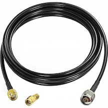 Rg58 Cu 50 Ohm Koaksiyel Kablo Uhf Erkek - Sma Erkek Konnektörler Tak Kullan 1 Metre