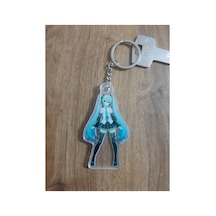 Owl Bag Hatsune Miku Anime Desenli Acrylic Anahtarlık Çanta Süsü Çok Renkli