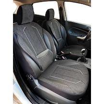Minderland Axiom Comfort Serisi Oto Koltuk Kılıfı, Keten-deri / Siyah, Ford Focus İle Uyumlu
