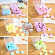24 Adet Sevimli Sabunlar Mini 1.2-1.5 CM Boyutunda Seyahat - Piknik - Okulda 3840pcs 10 Mix:kalp- Yuvarlak-çiçek