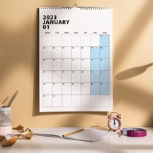 2027 Duvar Takvimi, Aylık Planlayıcı Takvim, Minimalist Takvim, Duvar Planlayıcısı Çok Renkli