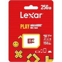 Lexar Play 256 GB 150 MB/S MicroSDXC UHS-I C10 Hafıza Kartı