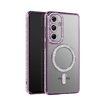 Samsung Galaxy  Uyumlu,  S26 Plus Joke Simli Magneticsafe Kılıf - Derin Mor
