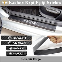 Opel Mokka Karbon Kapı Eşiği Sticker 4 Adet