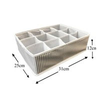 Çok Amaçlı 12 Bölmeli Çekmece Içi Düzenleyici Organizer Kumaş Tr Diğer