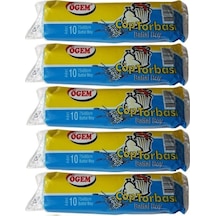 Ögem Çöp Torbası Battal Boy Siyah 5 x 10'lu 75 x 90 CM