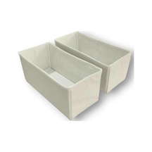 2'li Beyaz Çekmece İçi Düzenleyici Organizer Set - Çok Amaçlı Dolap İçi Kutu Seti 28 13 13 Diğer
