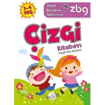 3 - 4 Yaş Çizgi Kitabım - Küçük Kas Gelişimi - ZBG Zihinsel Becerilerimi Geliştiriyorum - Buçe Dayı - Kukla
