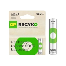 Gp Recyko 950mah Ni-mh Aaa Şarjlı İnce Kalem Pil 4'lü Paket