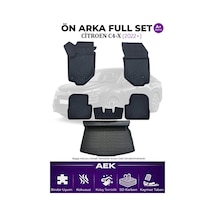 Citroen C4x Elektrikli 5d Karbon Paspas Takımı +3d Pvc Bagaj Havu