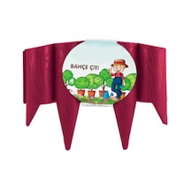 Omnipazar So-ıbc3 Eko İstanbul Bahçe Çiti 4'lü Set 31x23 Cm Vişne 102