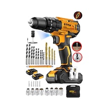 Staxx 21500y 25 Tork Çelik Şanzuman Vidalama Matkap 27 Parça Set