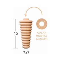 Torna Ayak 15Cm Doğal Ağaç Ft18
