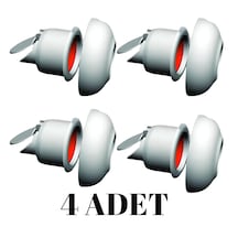 4 Adet Koku Yok Çekvalfli Adaptör Lavabo Gideri Koku Önleyici