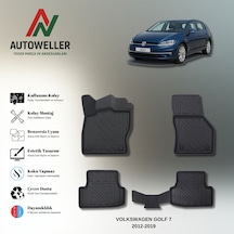 Volkswagen Golf 7 2012-2019 Uyumlu Havuzlu Oto Paspas