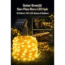 Solar Güneş Enerjili 100 Led 12 Metre Su Geçirmez Flex Boru Bahçe Balkon Işığı Diğer