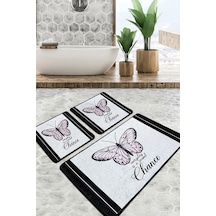 Change Banyo Halısı Djt 3 Lü Set Çok Renkli