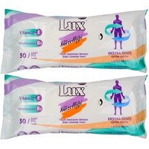 Lüx Hasta Vücut Temizleme Islak Mendil Havlu 50 Yaprak XL (2 Li S