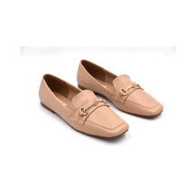 Park Moda Taş Toka Detaylı Günlük Kadın Babet Nut Nut