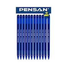 Büro Tükenmez Kalem 1.0 Mm Mavi 12'li Tek Renk