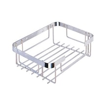 Paslanmaz Kare 304 Kalite Şampuanlık Tekli 22x15 cm