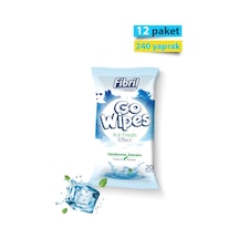 Fibril Go Wipes Ice Fresh Islak Mendil 20'li x 12 Paket 240 Yaprak