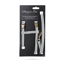 Hnrlıshp Beeztees Dbl Kedi Göğüs Tasması Ve Gezdirme Kayışı, 130cm, Mint, 27-45cm