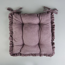 Soft Maia Sandalye Minderi - Antrasit - 40x40 Cm Renkli
