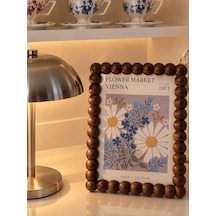 Yş Home - Bubble Tasarım Masa Üstü Çerçeve Soft Mor Çiçekli Sydney Botanik Poster Baskı