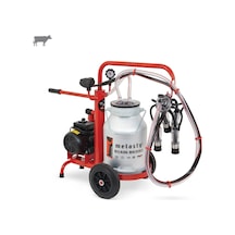 Melasty Ecomini Tekli İnek Süt Sağma Makinesi Alüminyum Güğüm - Kauçuk Memelik Yağlı Pompa