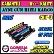 Hp M176 / M176N Uyumlu Toner Mavi