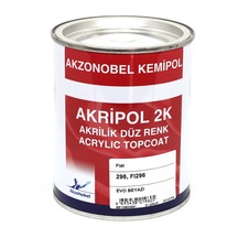 Akzonobel Akripol 2k Düz Renk -evo Beyazı-296. Fı296-1 Lt.