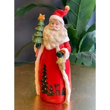 Fenerli Çam Ağaçlı Noel Baba Dekor Hs691-1