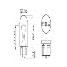 1987302929 Ampül Eco [12v] W5w Büyük Dipsiz Gösterge W2.1x9.5d (1