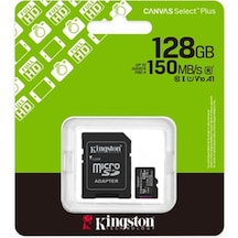 Kingston 128 Gb Microsd Hafıza Kartı 150 Mb/s Class 10 U1 V10 A1