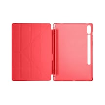 Newface Samsung Galaxy X510 Tab S9 Fe 11 Kılıf Kalemlikli Mars Tablet Kılıfı - Kırmızı