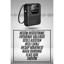 Akıllı Powerbank 10.000 Mah 4 Çıkışlı Taşınabilir Dijital Göstergeli - Çok Renkli