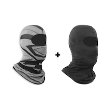 GP Kompozit Motorcu Balaklava Maske Seti (1 Adet Yazlık + 1 Adet Kışlık)