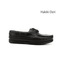 Gönderi(R) Gönderi R Erkek Siyah Bağcıklı Kauçuk Taban Hakiki Deri Ayakkabı Ddma30726490 Siyah