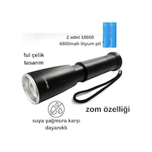 Lityum Pilli Enerji Tasaruflu Full Metal Tasarım Yağmur Suyu Geçirmez Çok Renkli
