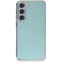 Newface Samsung Galaxy Uyumlu, S23 Plus Kılıf Volet Silikon - Açık Yeşil