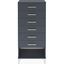 Arges Dolap 6 Çekmeceli 60x30x134 Antrasit-antrasit Antrasit