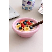 Seramik Donut Bowl Kahvaltılık Tatlı Salata Kase Pembe Diğer